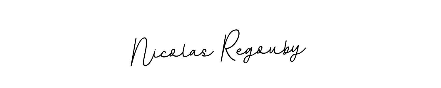 This is the best signature style for the Nicolas Regouby name. Also you like these signature font (BallpointsItalic-DORy9). Mix name signature. Nicolas Regouby signature style 11 images and pictures png