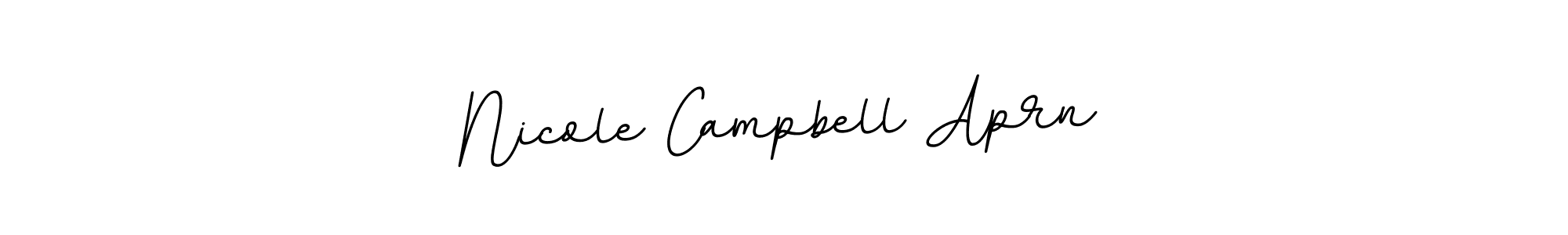 Create a beautiful signature design for name Nicole Campbell Aprn. With this signature (BallpointsItalic-DORy9) fonts, you can make a handwritten signature for free. Nicole Campbell Aprn signature style 11 images and pictures png
