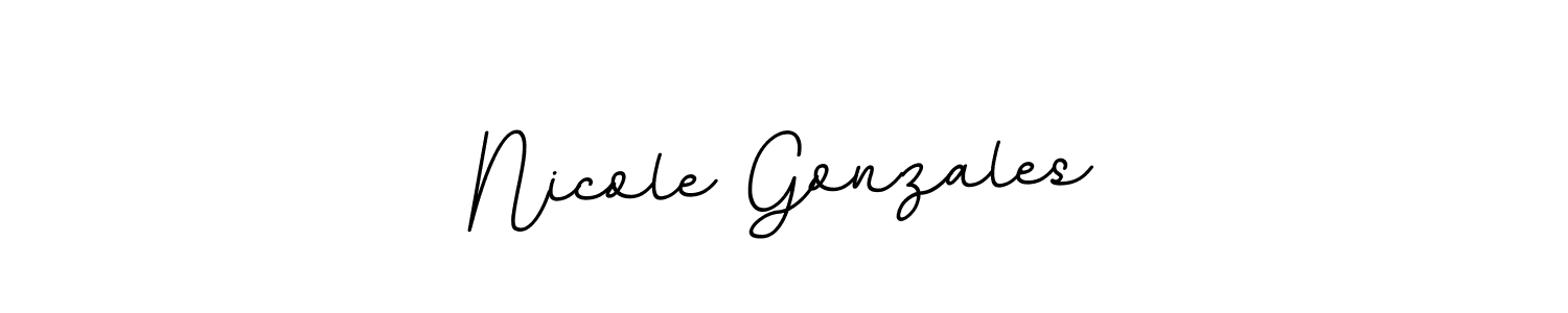 You should practise on your own different ways (BallpointsItalic-DORy9) to write your name (Nicole Gonzales) in signature. don't let someone else do it for you. Nicole Gonzales signature style 11 images and pictures png