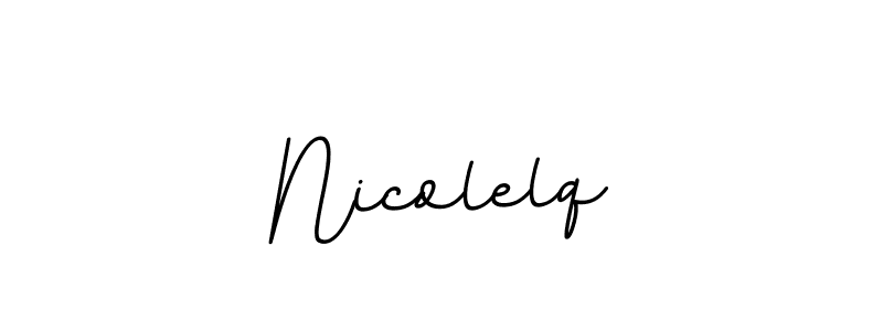 How to Draw Nicolelq signature style? BallpointsItalic-DORy9 is a latest design signature styles for name Nicolelq. Nicolelq signature style 11 images and pictures png