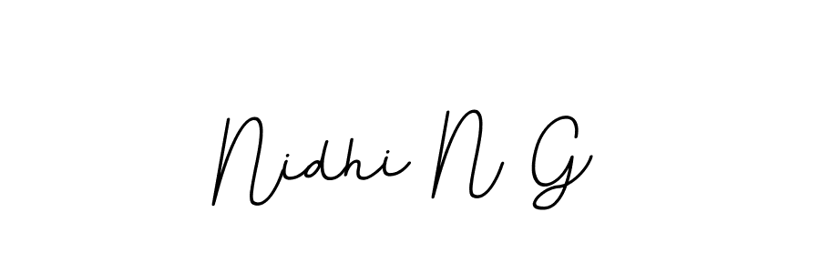 How to Draw Nidhi N G signature style? BallpointsItalic-DORy9 is a latest design signature styles for name Nidhi N G. Nidhi N G signature style 11 images and pictures png