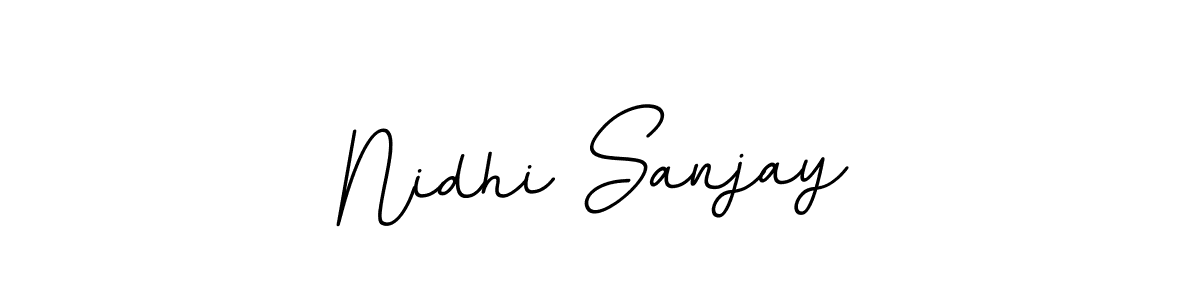 Also You can easily find your signature by using the search form. We will create Nidhi Sanjay name handwritten signature images for you free of cost using BallpointsItalic-DORy9 sign style. Nidhi Sanjay signature style 11 images and pictures png