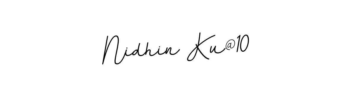 if you are searching for the best signature style for your name Nidhin Ku@10. so please give up your signature search. here we have designed multiple signature styles  using BallpointsItalic-DORy9. Nidhin Ku@10 signature style 11 images and pictures png