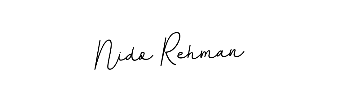 Nido Rehman stylish signature style. Best Handwritten Sign (BallpointsItalic-DORy9) for my name. Handwritten Signature Collection Ideas for my name Nido Rehman. Nido Rehman signature style 11 images and pictures png
