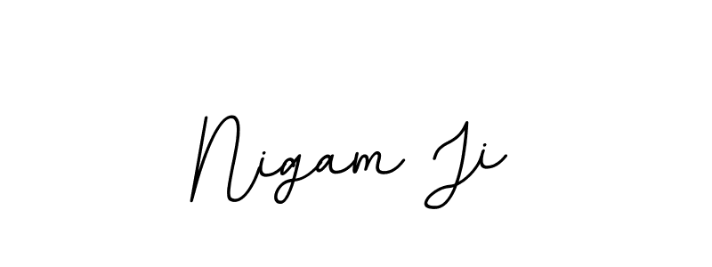 How to make Nigam Ji signature? BallpointsItalic-DORy9 is a professional autograph style. Create handwritten signature for Nigam Ji name. Nigam Ji signature style 11 images and pictures png