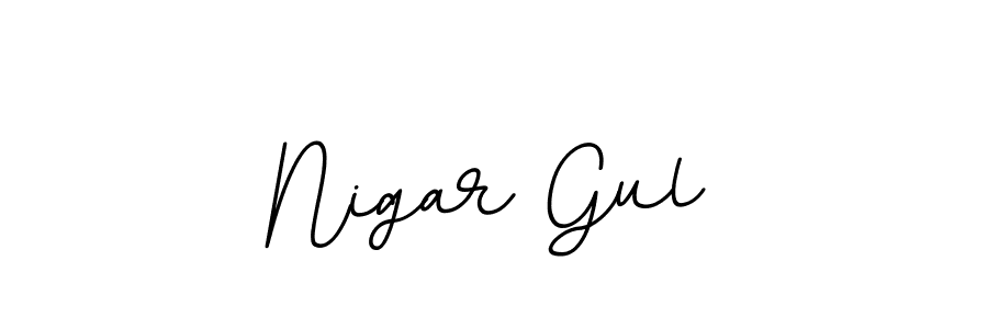 The best way (BallpointsItalic-DORy9) to make a short signature is to pick only two or three words in your name. The name Nigar Gul include a total of six letters. For converting this name. Nigar Gul signature style 11 images and pictures png