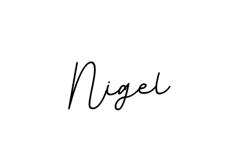 Use a signature maker to create a handwritten signature online. With this signature software, you can design (BallpointsItalic-DORy9) your own signature for name Nigel. Nigel signature style 11 images and pictures png