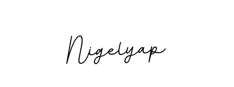 Nigelyap stylish signature style. Best Handwritten Sign (BallpointsItalic-DORy9) for my name. Handwritten Signature Collection Ideas for my name Nigelyap. Nigelyap signature style 11 images and pictures png