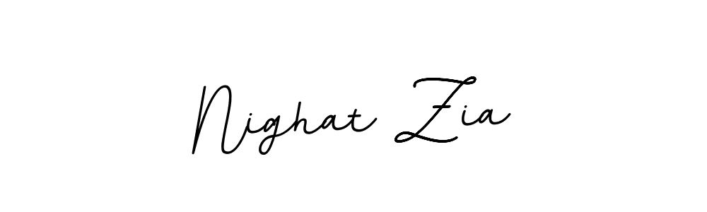Also we have Nighat Zia name is the best signature style. Create professional handwritten signature collection using BallpointsItalic-DORy9 autograph style. Nighat Zia signature style 11 images and pictures png