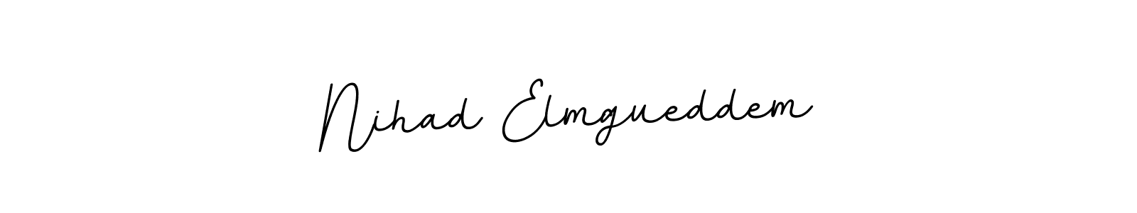Use a signature maker to create a handwritten signature online. With this signature software, you can design (BallpointsItalic-DORy9) your own signature for name Nihad Elmgueddem. Nihad Elmgueddem signature style 11 images and pictures png