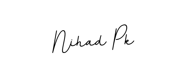 Make a beautiful signature design for name Nihad Pk. Use this online signature maker to create a handwritten signature for free. Nihad Pk signature style 11 images and pictures png