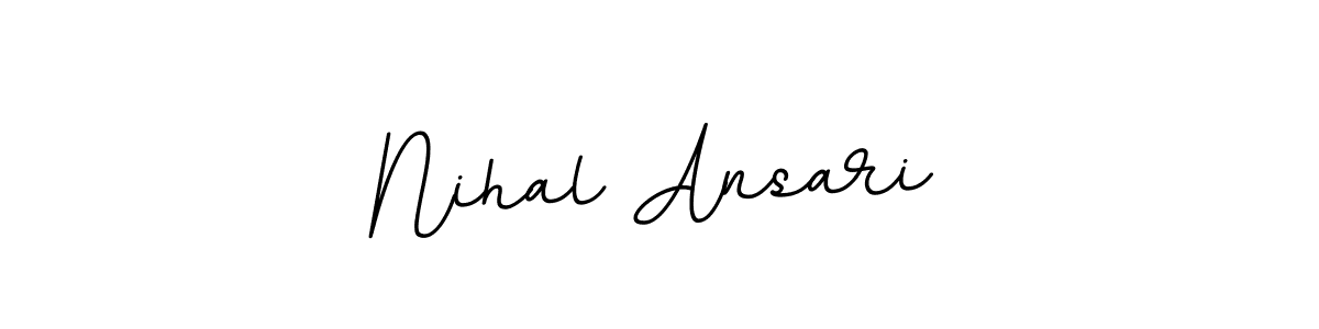 if you are searching for the best signature style for your name Nihal Ansari. so please give up your signature search. here we have designed multiple signature styles  using BallpointsItalic-DORy9. Nihal Ansari signature style 11 images and pictures png