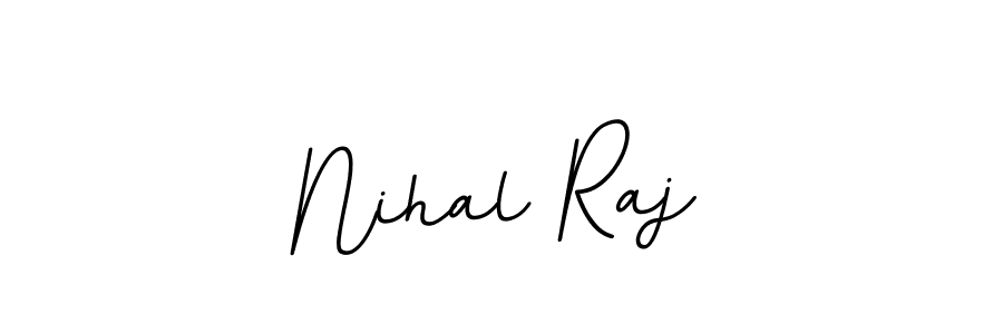 The best way (BallpointsItalic-DORy9) to make a short signature is to pick only two or three words in your name. The name Nihal Raj include a total of six letters. For converting this name. Nihal Raj signature style 11 images and pictures png