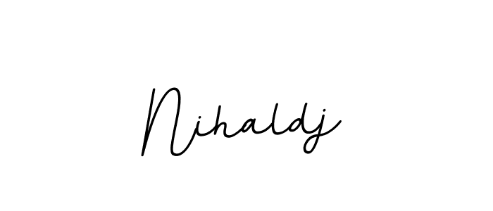 Use a signature maker to create a handwritten signature online. With this signature software, you can design (BallpointsItalic-DORy9) your own signature for name Nihaldj. Nihaldj signature style 11 images and pictures png