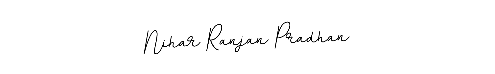 Design your own signature with our free online signature maker. With this signature software, you can create a handwritten (BallpointsItalic-DORy9) signature for name Nihar Ranjan Pradhan. Nihar Ranjan Pradhan signature style 11 images and pictures png