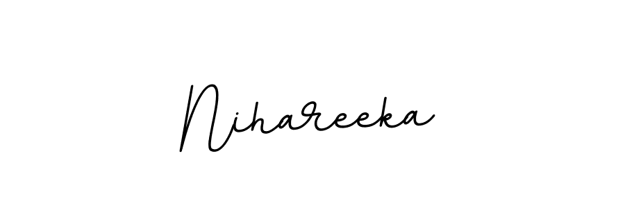 You should practise on your own different ways (BallpointsItalic-DORy9) to write your name (Nihareeka) in signature. don't let someone else do it for you. Nihareeka signature style 11 images and pictures png