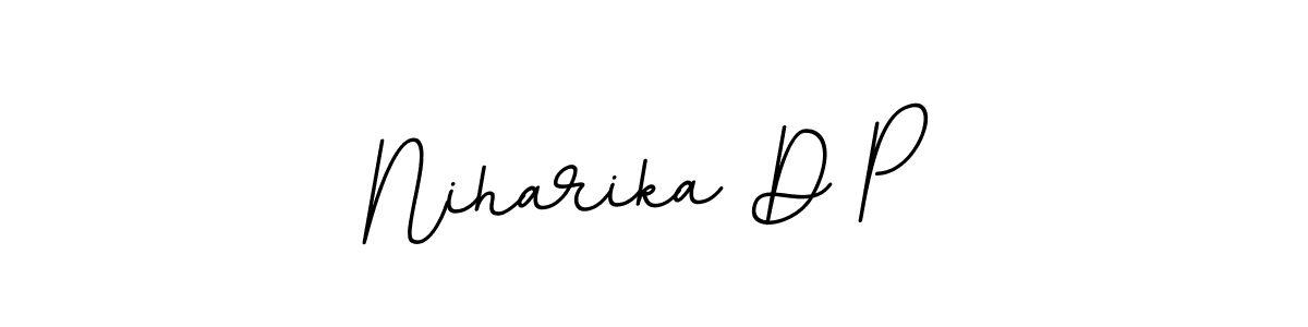 Niharika D P stylish signature style. Best Handwritten Sign (BallpointsItalic-DORy9) for my name. Handwritten Signature Collection Ideas for my name Niharika D P. Niharika D P signature style 11 images and pictures png