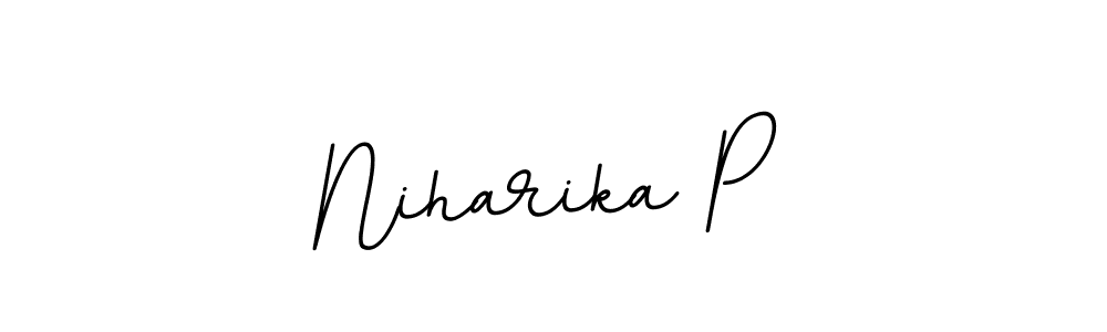 Niharika P stylish signature style. Best Handwritten Sign (BallpointsItalic-DORy9) for my name. Handwritten Signature Collection Ideas for my name Niharika P. Niharika P signature style 11 images and pictures png