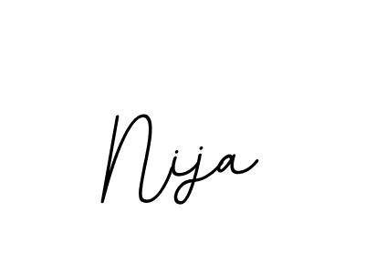 Nija stylish signature style. Best Handwritten Sign (BallpointsItalic-DORy9) for my name. Handwritten Signature Collection Ideas for my name Nija. Nija signature style 11 images and pictures png