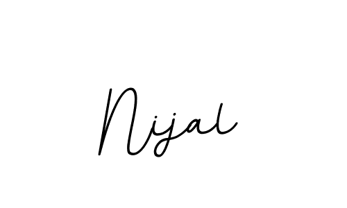 Create a beautiful signature design for name Nijal. With this signature (BallpointsItalic-DORy9) fonts, you can make a handwritten signature for free. Nijal signature style 11 images and pictures png