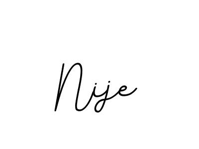 The best way (BallpointsItalic-DORy9) to make a short signature is to pick only two or three words in your name. The name Nije include a total of six letters. For converting this name. Nije signature style 11 images and pictures png