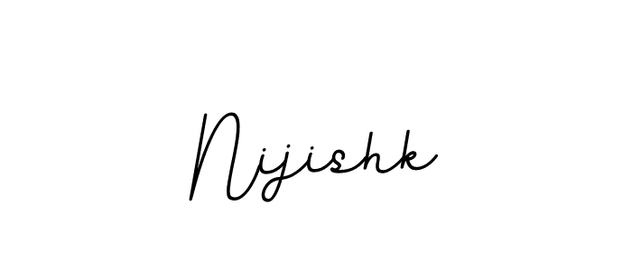 if you are searching for the best signature style for your name Nijishk. so please give up your signature search. here we have designed multiple signature styles  using BallpointsItalic-DORy9. Nijishk signature style 11 images and pictures png