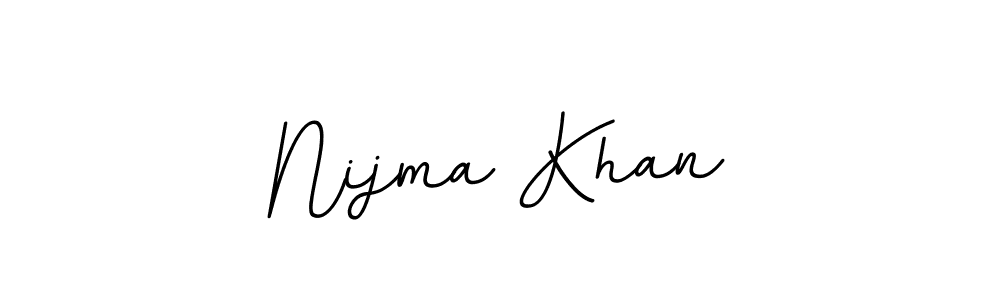 Nijma Khan stylish signature style. Best Handwritten Sign (BallpointsItalic-DORy9) for my name. Handwritten Signature Collection Ideas for my name Nijma Khan. Nijma Khan signature style 11 images and pictures png