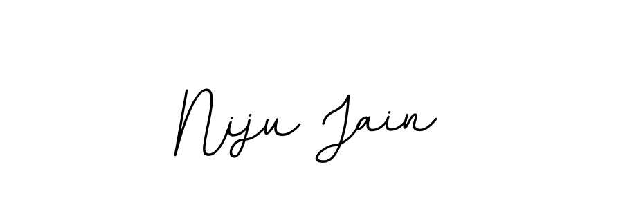 Design your own signature with our free online signature maker. With this signature software, you can create a handwritten (BallpointsItalic-DORy9) signature for name Niju Jain. Niju Jain signature style 11 images and pictures png