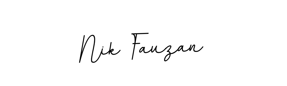 Make a beautiful signature design for name Nik Fauzan. Use this online signature maker to create a handwritten signature for free. Nik Fauzan signature style 11 images and pictures png