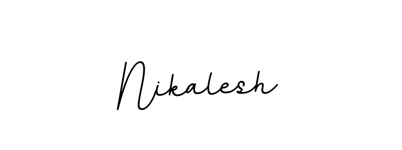 Nikalesh stylish signature style. Best Handwritten Sign (BallpointsItalic-DORy9) for my name. Handwritten Signature Collection Ideas for my name Nikalesh. Nikalesh signature style 11 images and pictures png