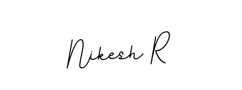 How to make Nikesh R signature? BallpointsItalic-DORy9 is a professional autograph style. Create handwritten signature for Nikesh R name. Nikesh R signature style 11 images and pictures png