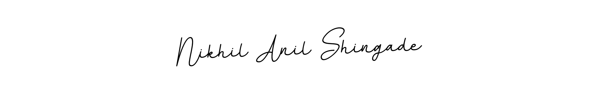 Create a beautiful signature design for name Nikhil Anil Shingade. With this signature (BallpointsItalic-DORy9) fonts, you can make a handwritten signature for free. Nikhil Anil Shingade signature style 11 images and pictures png