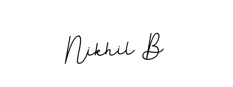 Also we have Nikhil B name is the best signature style. Create professional handwritten signature collection using BallpointsItalic-DORy9 autograph style. Nikhil B signature style 11 images and pictures png