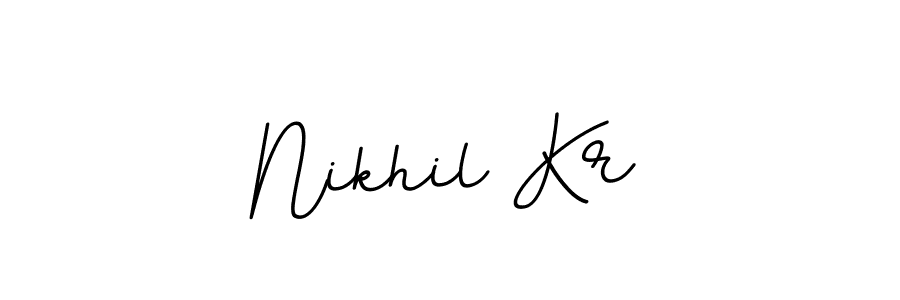 Make a beautiful signature design for name Nikhil Kr. Use this online signature maker to create a handwritten signature for free. Nikhil Kr signature style 11 images and pictures png