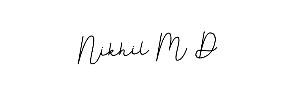 Also You can easily find your signature by using the search form. We will create Nikhil M D name handwritten signature images for you free of cost using BallpointsItalic-DORy9 sign style. Nikhil M D signature style 11 images and pictures png
