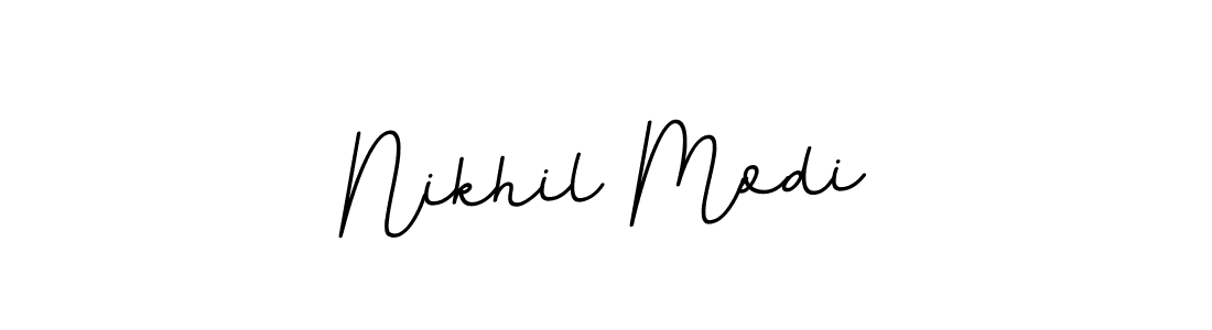 How to make Nikhil Modi name signature. Use BallpointsItalic-DORy9 style for creating short signs online. This is the latest handwritten sign. Nikhil Modi signature style 11 images and pictures png