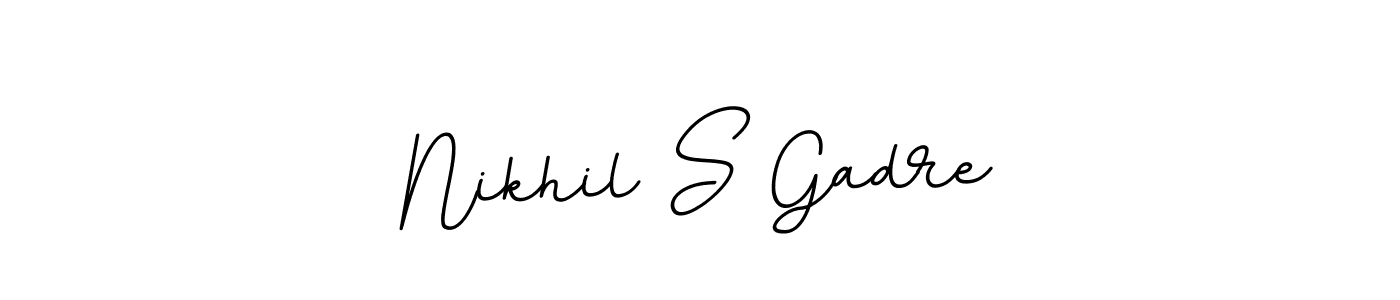 BallpointsItalic-DORy9 is a professional signature style that is perfect for those who want to add a touch of class to their signature. It is also a great choice for those who want to make their signature more unique. Get Nikhil S Gadre name to fancy signature for free. Nikhil S Gadre signature style 11 images and pictures png