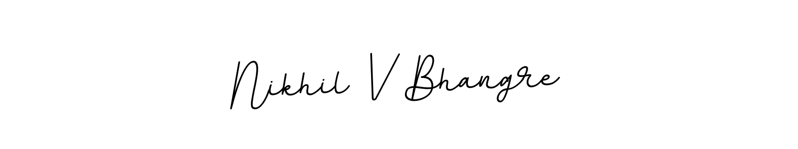 Also You can easily find your signature by using the search form. We will create Nikhil V Bhangre name handwritten signature images for you free of cost using BallpointsItalic-DORy9 sign style. Nikhil V Bhangre signature style 11 images and pictures png