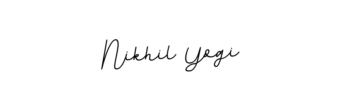 Use a signature maker to create a handwritten signature online. With this signature software, you can design (BallpointsItalic-DORy9) your own signature for name Nikhil Yogi. Nikhil Yogi signature style 11 images and pictures png