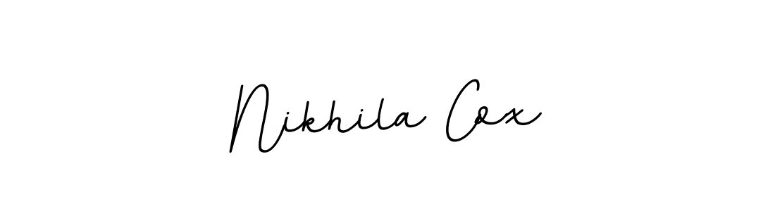 Make a beautiful signature design for name Nikhila Cox. With this signature (BallpointsItalic-DORy9) style, you can create a handwritten signature for free. Nikhila Cox signature style 11 images and pictures png