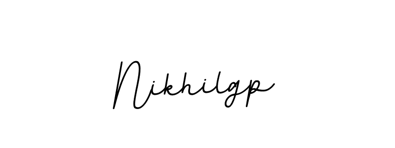 How to make Nikhilgp signature? BallpointsItalic-DORy9 is a professional autograph style. Create handwritten signature for Nikhilgp name. Nikhilgp signature style 11 images and pictures png