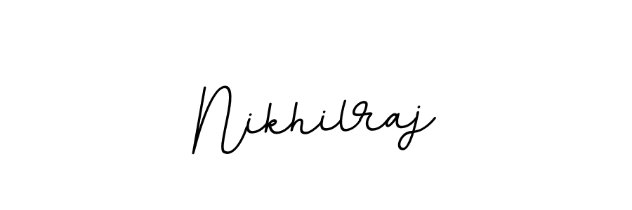 You should practise on your own different ways (BallpointsItalic-DORy9) to write your name (Nikhilraj) in signature. don't let someone else do it for you. Nikhilraj signature style 11 images and pictures png