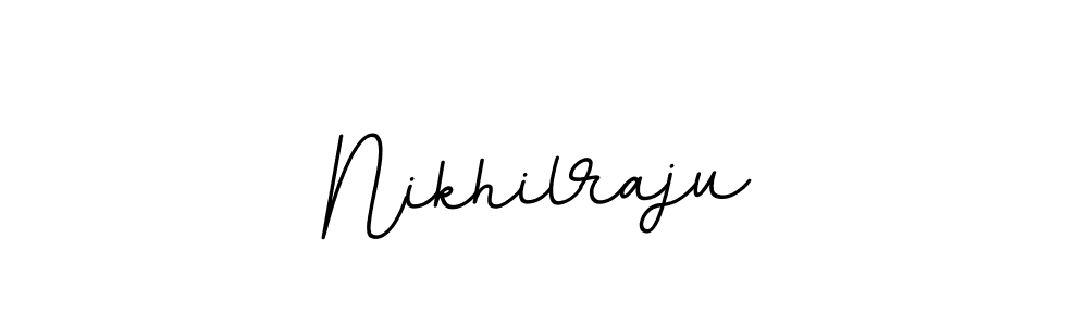 You should practise on your own different ways (BallpointsItalic-DORy9) to write your name (Nikhilraju) in signature. don't let someone else do it for you. Nikhilraju signature style 11 images and pictures png