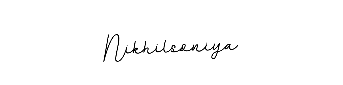 Similarly BallpointsItalic-DORy9 is the best handwritten signature design. Signature creator online .You can use it as an online autograph creator for name Nikhilsoniya. Nikhilsoniya signature style 11 images and pictures png