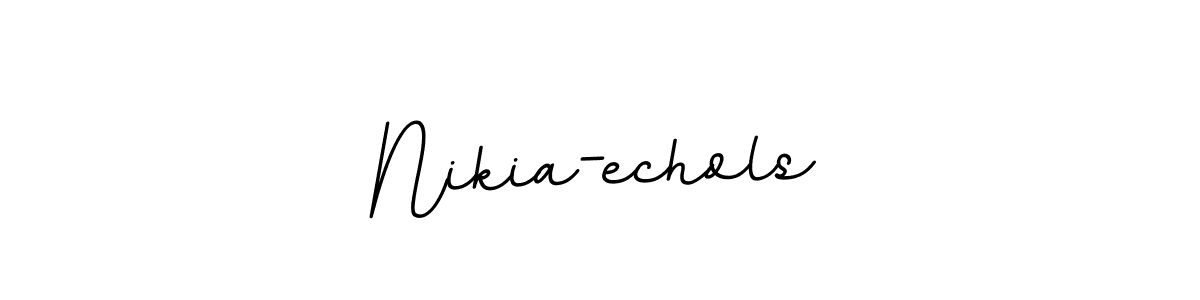 Nikia-echols stylish signature style. Best Handwritten Sign (BallpointsItalic-DORy9) for my name. Handwritten Signature Collection Ideas for my name Nikia-echols. Nikia-echols signature style 11 images and pictures png