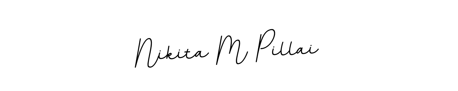 Make a beautiful signature design for name Nikita M Pillai. Use this online signature maker to create a handwritten signature for free. Nikita M Pillai signature style 11 images and pictures png