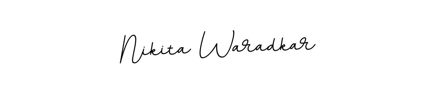 Use a signature maker to create a handwritten signature online. With this signature software, you can design (BallpointsItalic-DORy9) your own signature for name Nikita Waradkar. Nikita Waradkar signature style 11 images and pictures png