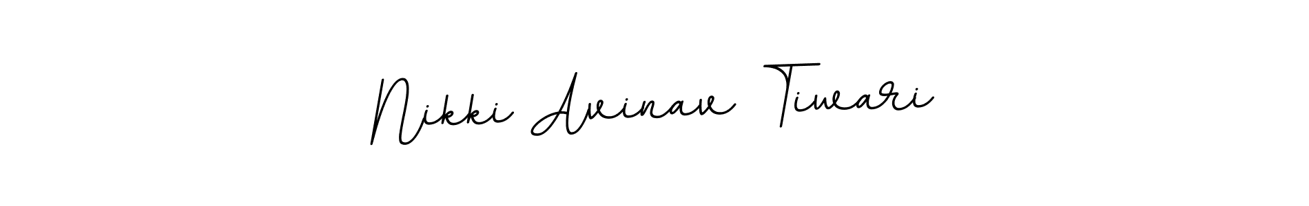 Make a beautiful signature design for name Nikki Avinav Tiwari. With this signature (BallpointsItalic-DORy9) style, you can create a handwritten signature for free. Nikki Avinav Tiwari signature style 11 images and pictures png