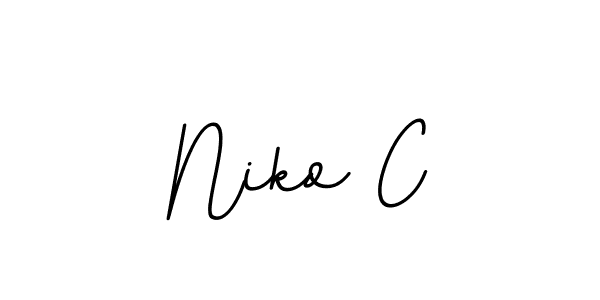 You should practise on your own different ways (BallpointsItalic-DORy9) to write your name (Niko C) in signature. don't let someone else do it for you. Niko C signature style 11 images and pictures png