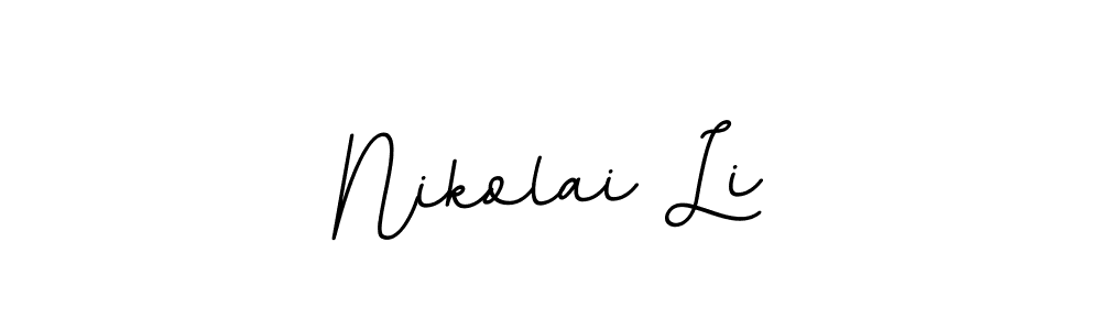How to make Nikolai Li signature? BallpointsItalic-DORy9 is a professional autograph style. Create handwritten signature for Nikolai Li name. Nikolai Li signature style 11 images and pictures png